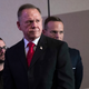 Republican candidate for U.S. Senate Roy Moore listens to a question during a news conference with supporters and faith leaders on Nov. 16, 2017, in Birmingham, Ala. (Drew Angerer/Getty Images)